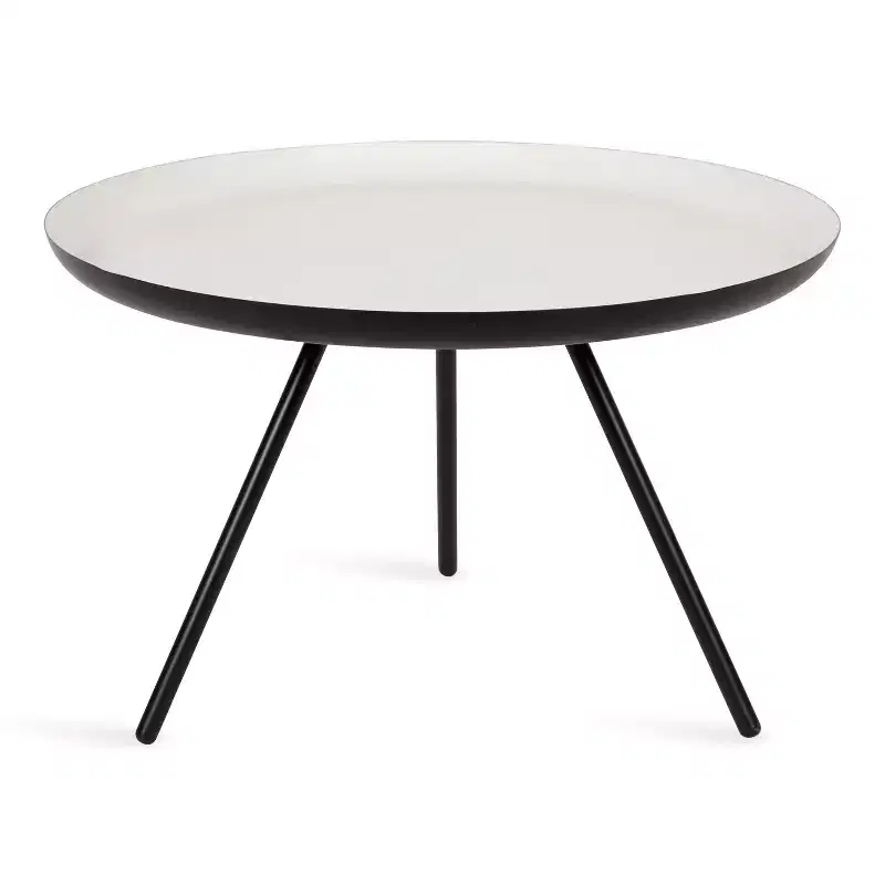 Kate and Laurel Laranya Round Metal Coffee Table