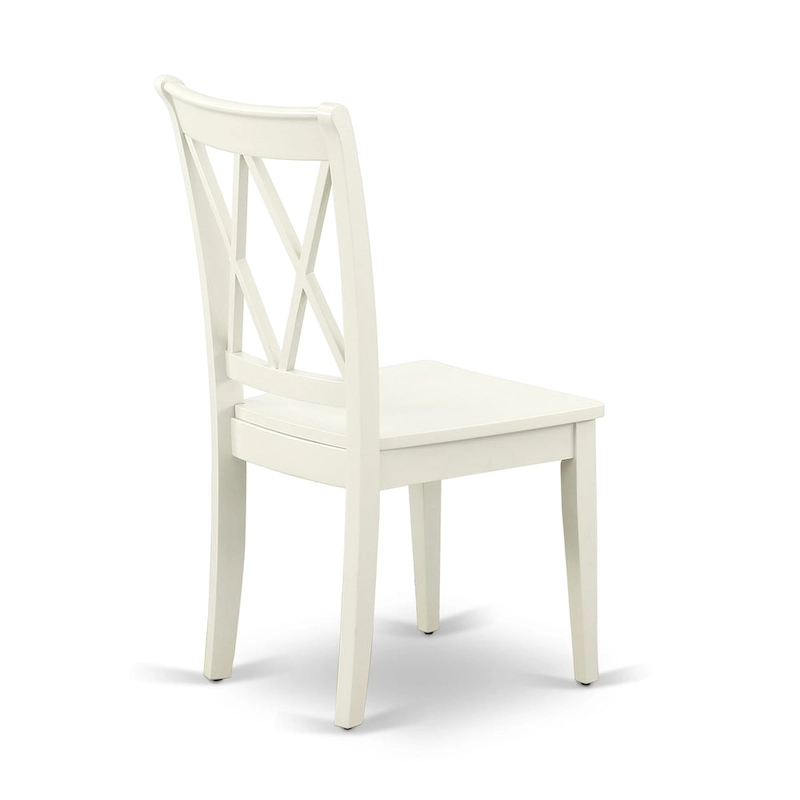 East West Furniture Dining Table Set- a Rectangle Kitchen Table and Dinette Chairs, Linen White(Pieces Option)