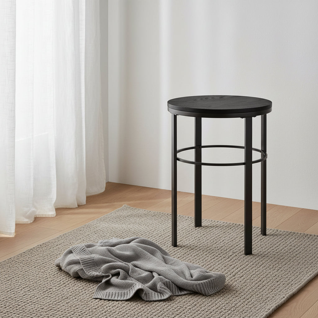 20 Wide Round Side Table with MDF Top