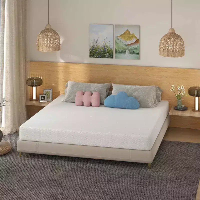 8 Inch Mattress Bamboo Charcoal Memory Foam Mattress Medium Firm Mattress CertiPUR-US Certified