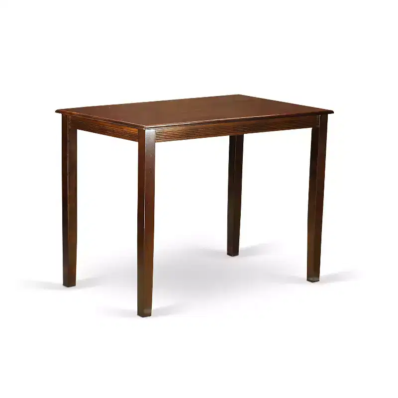 Cool Counter Height Dining Set - 5 Piece Table & Bar Stools - Modern Mahogany Finish