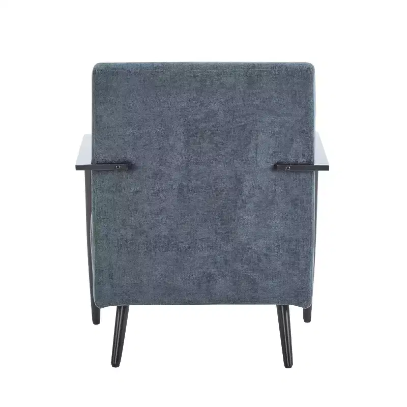 Modern Upholstered Iron Club Chair
