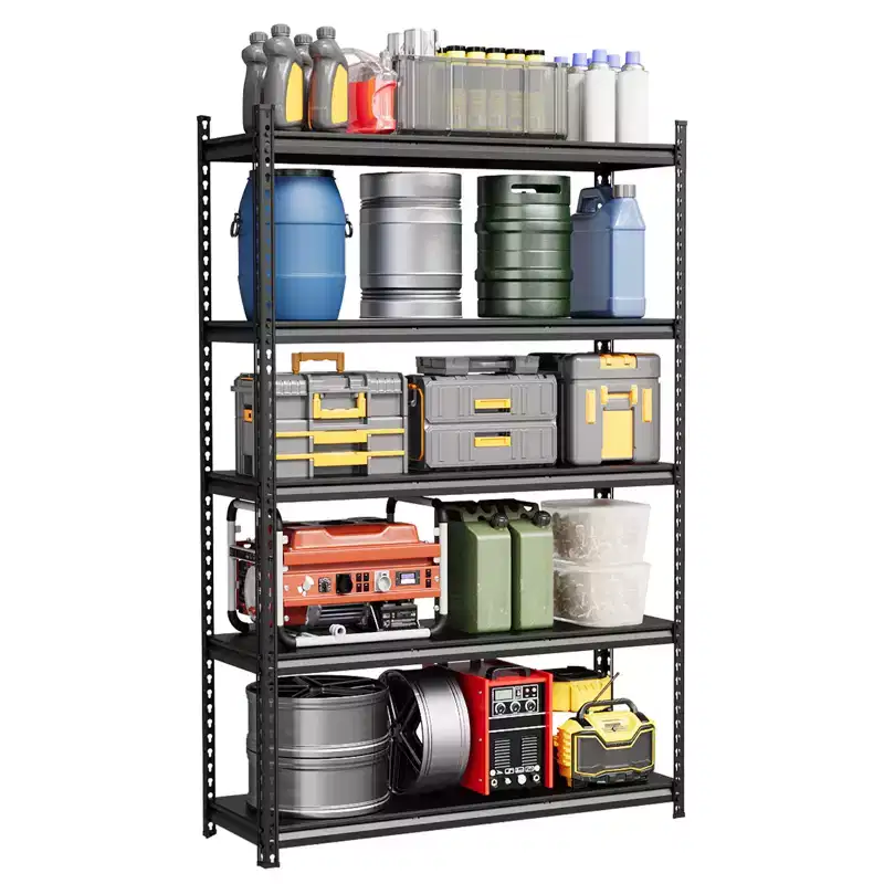 Steel Single-Layer Storage Rack, Silver, 1-Person Assembly, 350KG Capacity