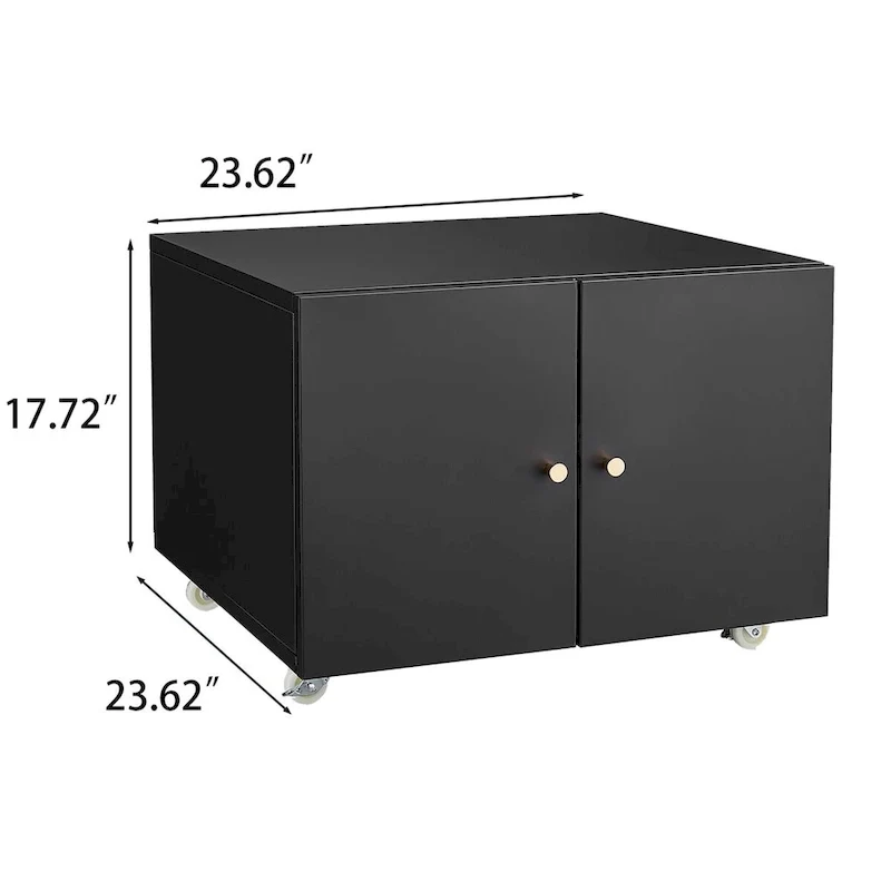 Copier Cabinet 2-Door Steel Mobile Pedestal
