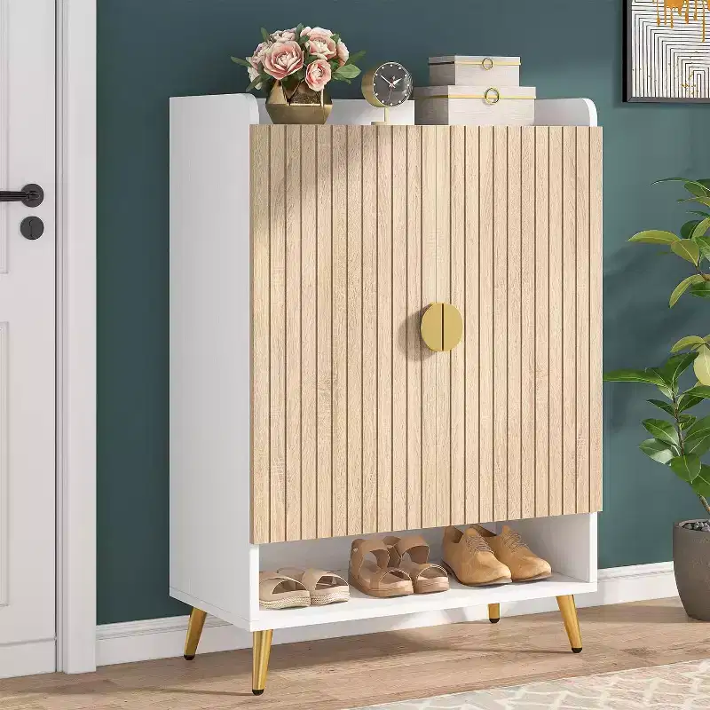 Tribesigns 7-Tier Wooden Shoe Cabinet