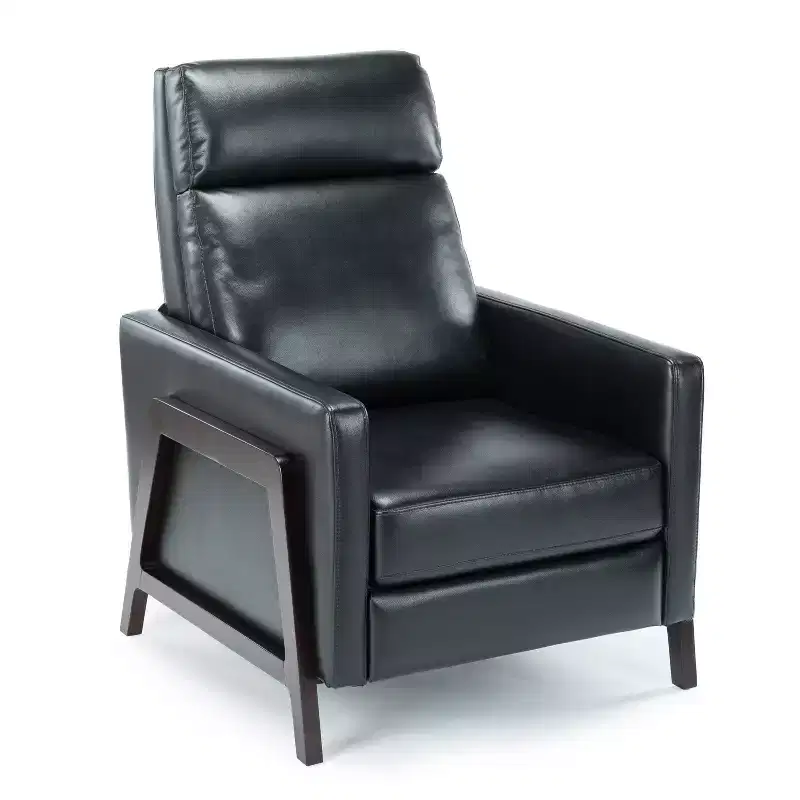 Press-Back Upholstered Recliner Chair