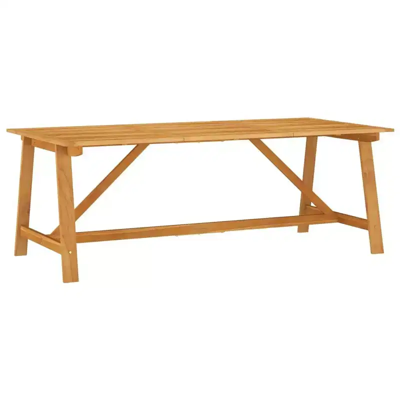 vidaXL Dining Set Solid Acacia Wood Large Ergonomic