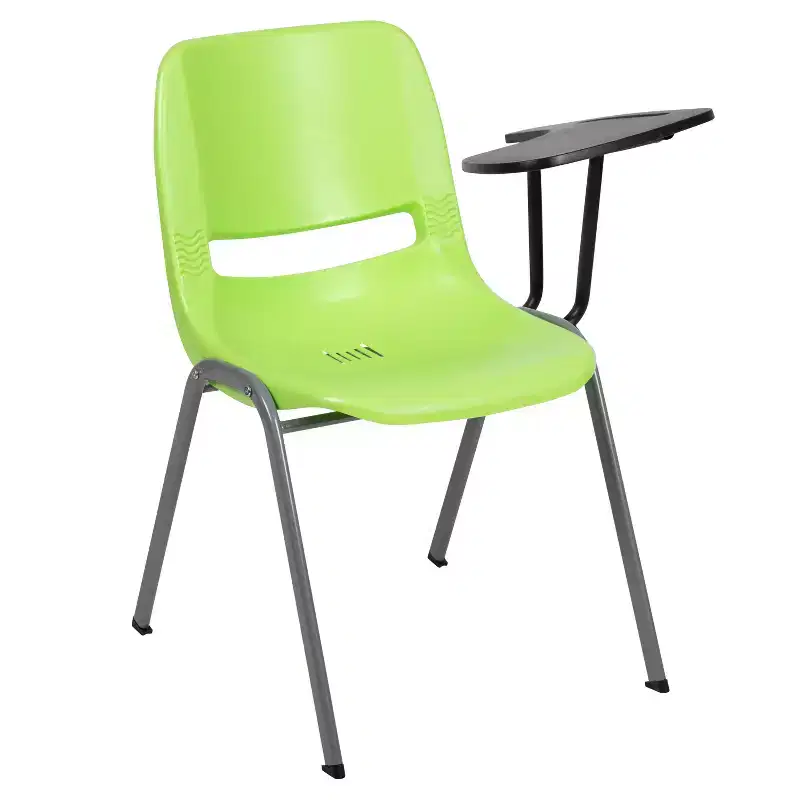 Flash Furniture Ergonomic Shell Chair with Left Handed Flip-Up Tablet Arm