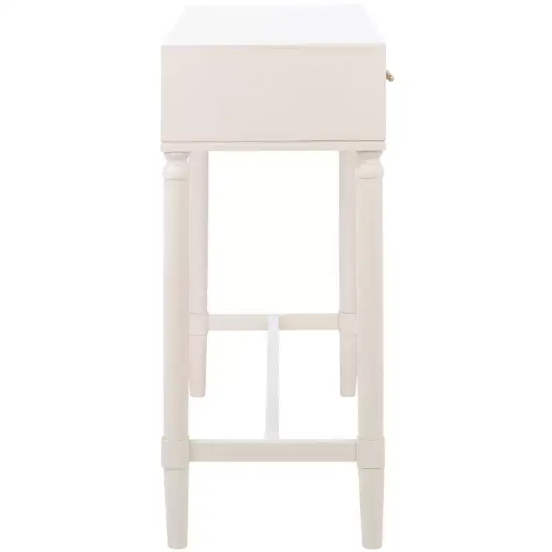 2-Drawer Console Table Pine Frame Transitional Style