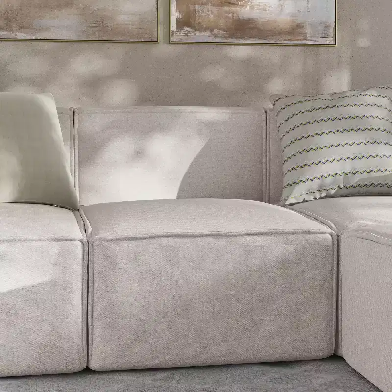 Flash Furniture Bridgetown Luxury Modular Sectional Sofa, Armless Center Seat