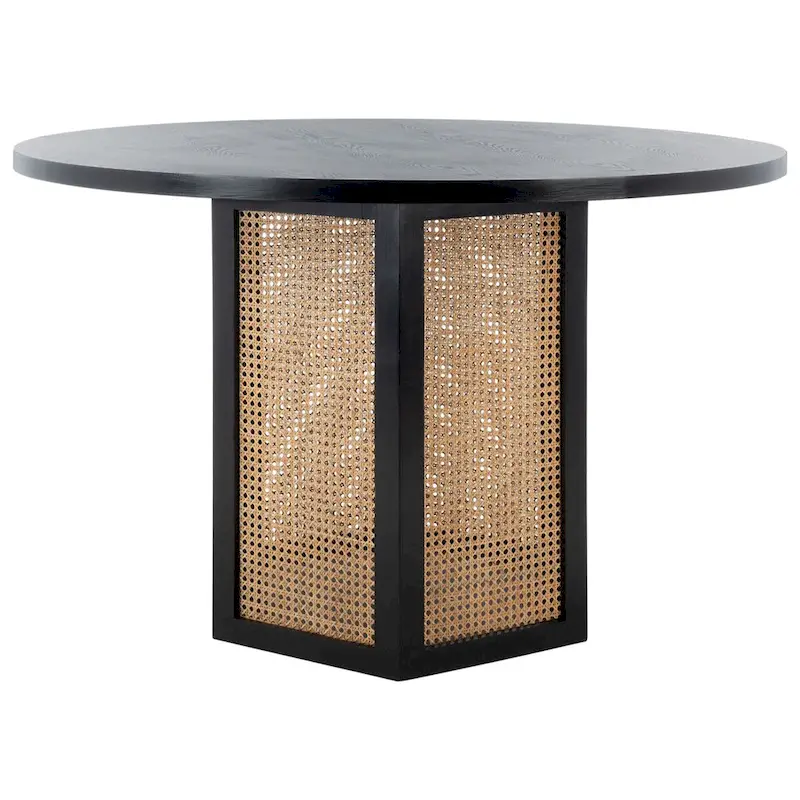 SAFAVIEH Mozell Cane Dining Table - 47.3 W x 47.3 L x 28.8 H - 47Wx47Dx29H