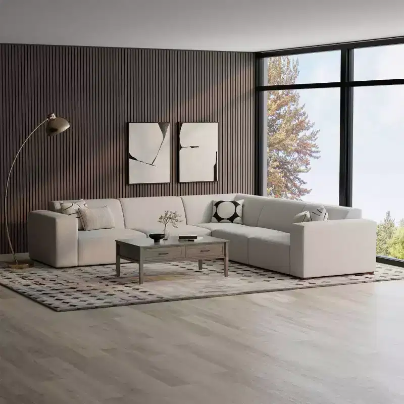 WyndenHall Biggs Corner Sectional Pale Gray