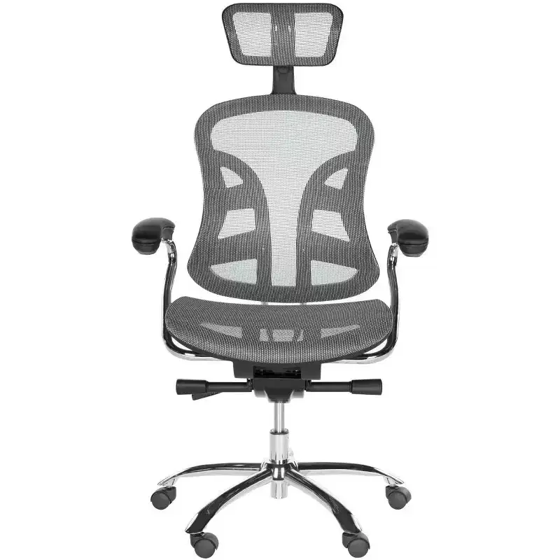 Jarlan Swivel Desk Chair - Height Adjustable - FOX8515 - Grey - Safavieh