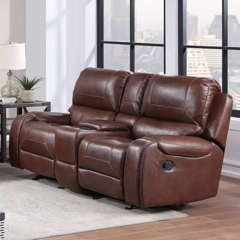 Manual Glider Recliner Loveseat