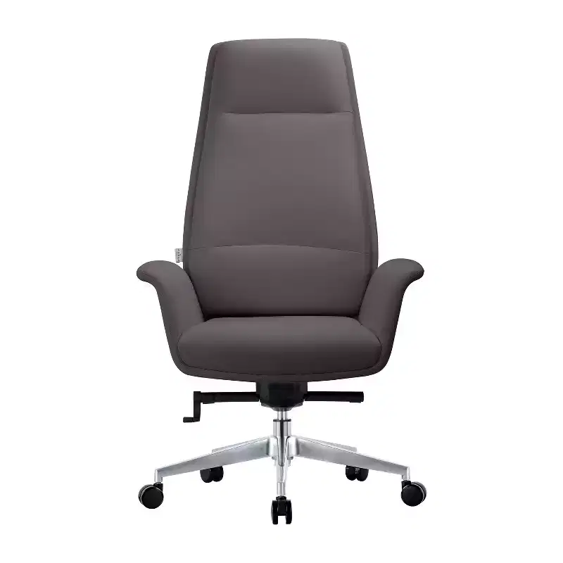 37 in.H Fixed Height Black Faux Leather Seat Material with Lumbar Support Ergonomic Office Chairs