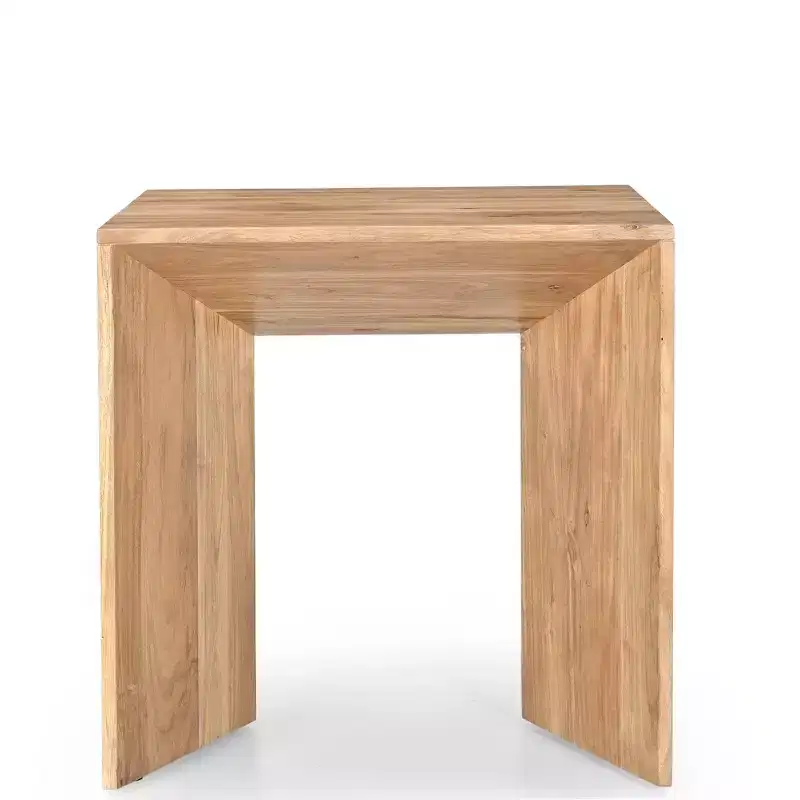 Jofran,Lux Solid Wood Modern Angled End Table