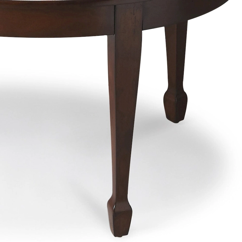 Clayton Oval Wood Inlay Cocktail Table