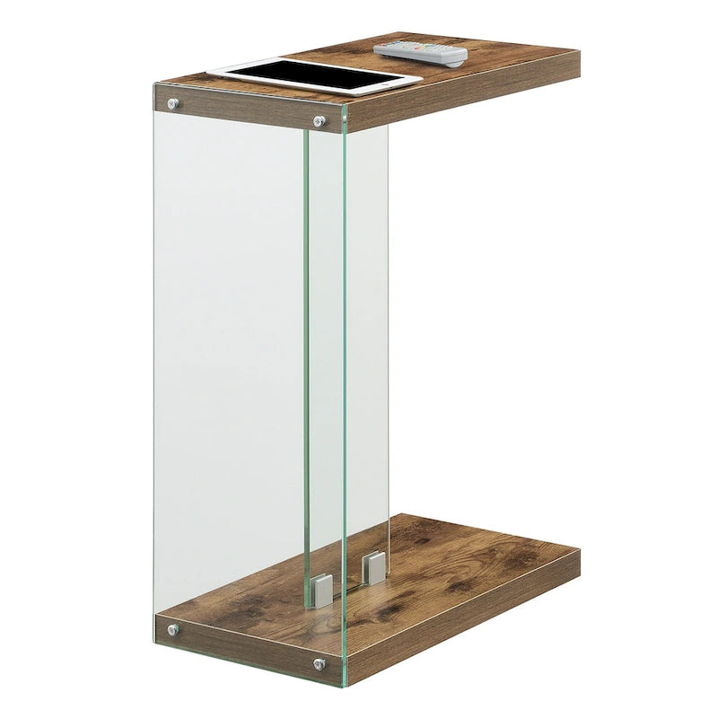 Glass C End Table