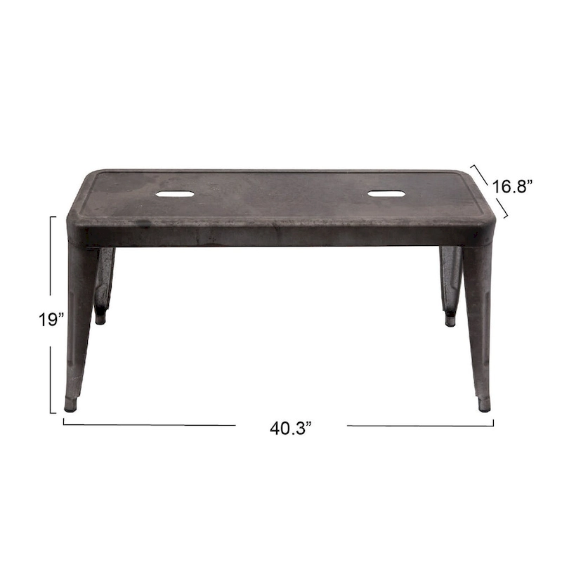 Metal Entryway Bench