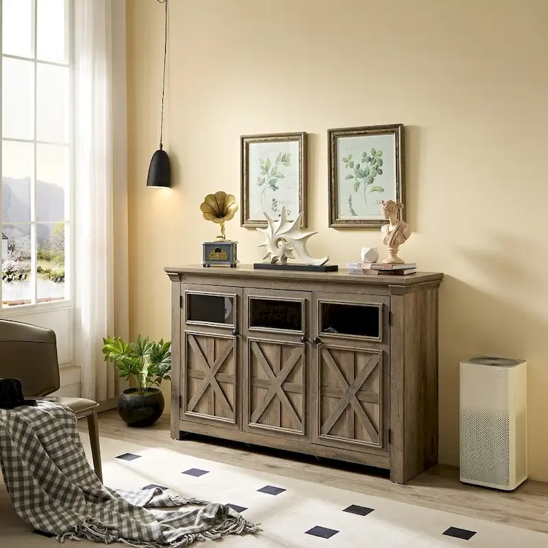 Farmhouse Buffet Sideboard Cabinet