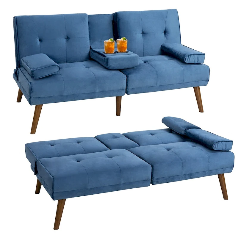 Futzca Futon Couch Sofa Bed, Small Sleeper Sofa Chair Loveseat