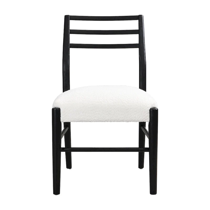 Fescue Fabric and Rubberwood Upholstered Dining Chairs (Set of 2) by Christopher Knight Home