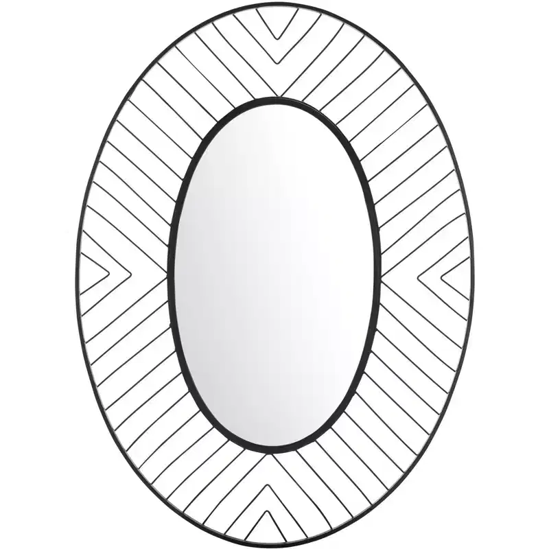 Tanra Mirror - 26.8 x 36.5 - MRR1043 - Black - Safavieh