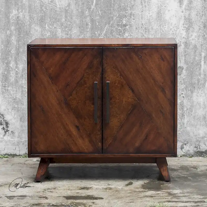 Uttermost Liri Deep Mahogany Accent Cabinet