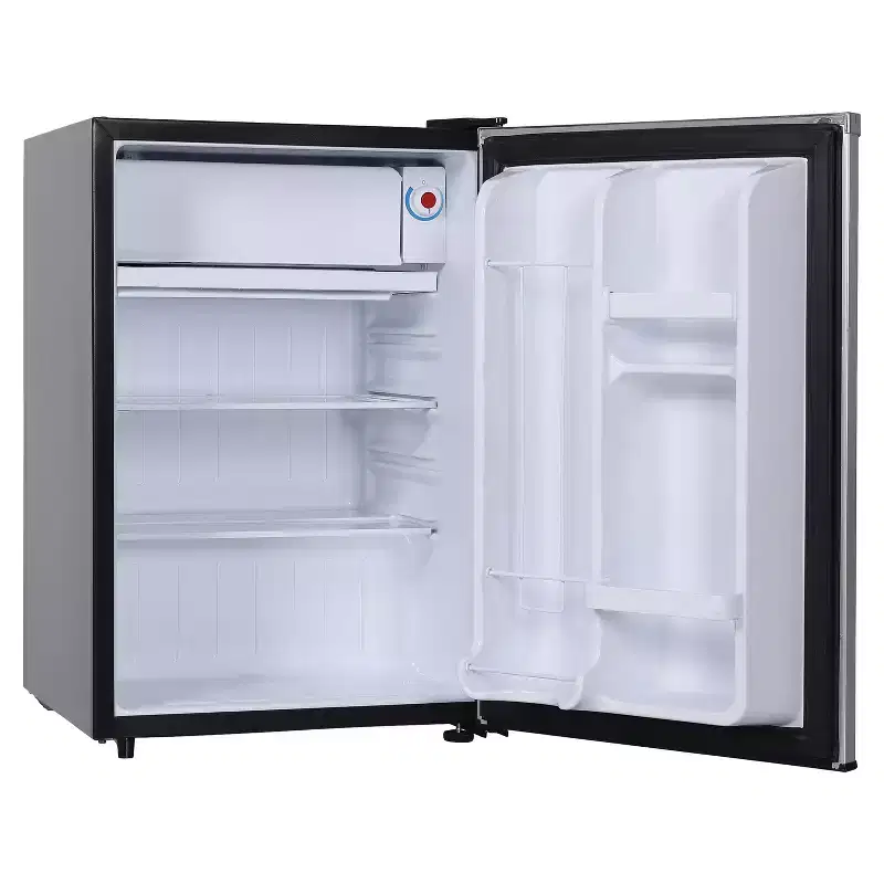 Frigidaire 2.5-Cu.-Ft. 65-Watt Compact Retro Platinum Stainless Steel Refrigerator in Silver