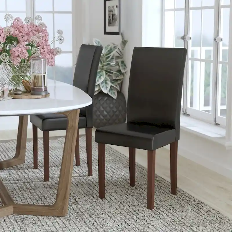 Button-Tufted Upholstered Ottoman | Footrest & Extra Seating | Fabric & Leathersoft | 6 Colors