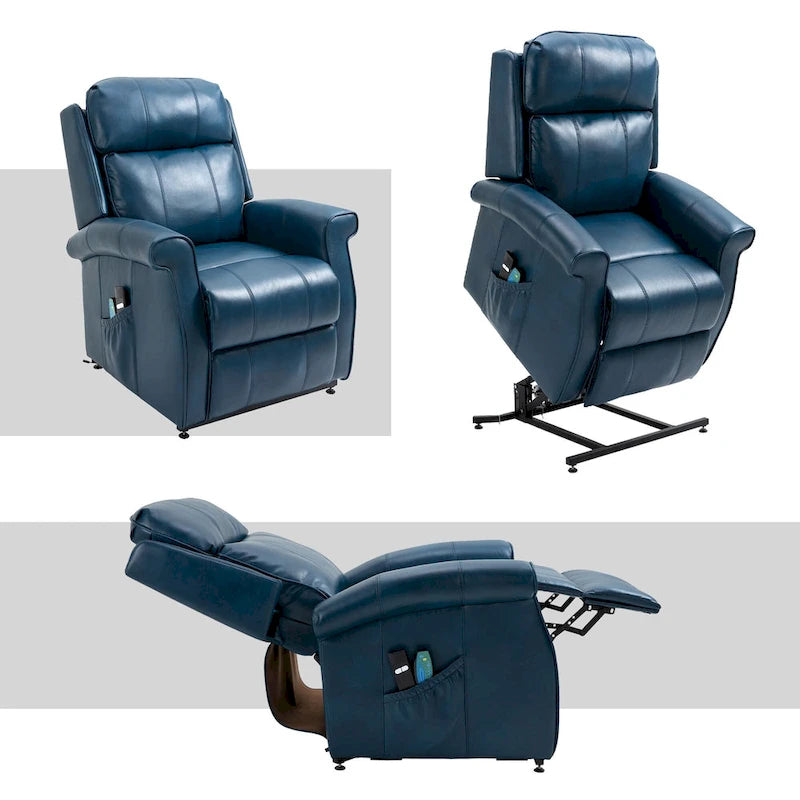 Faux Leather Elderly Power Lift Recliner Chair with Massage