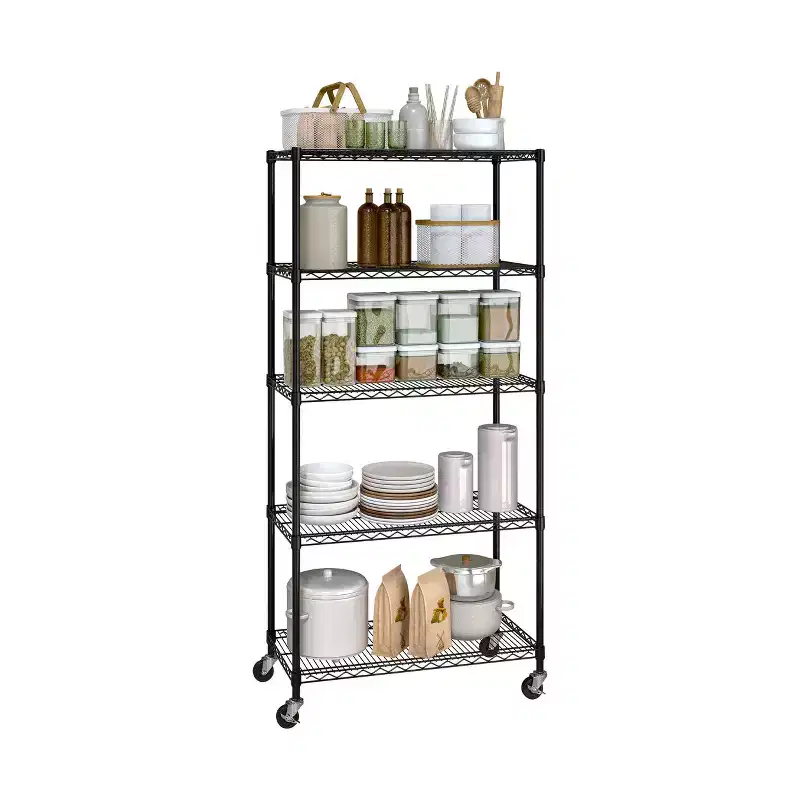Seville Classics UltraDurable 5-Tier 36 x 14 Steel Wire Shelving Unit