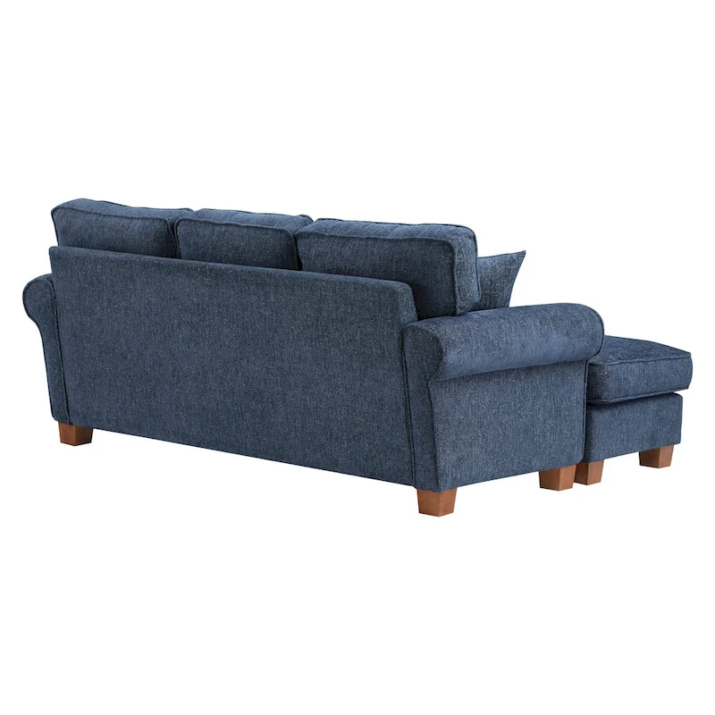 Rylee Rolled Arm Sectional with Pillows