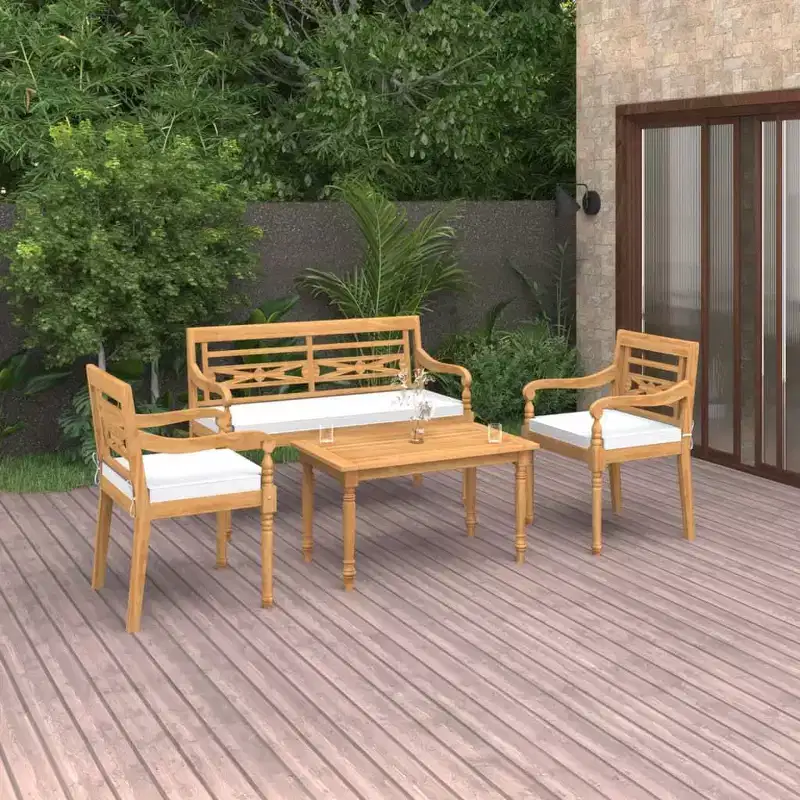 vidaXL Garden Lounge Set Teak