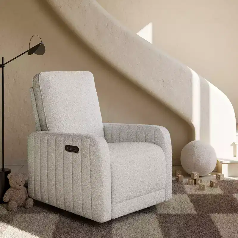 Storkcraft Kyoto Deluxe Nursery Power Recliner Swivel Glider with Dual USB Charging