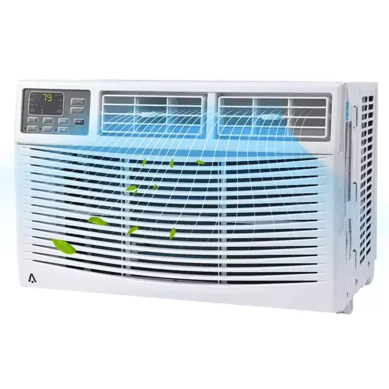8000 BTU Window Air Conditioner, Ultra Quiet Air Conditioner Window Unit for Rooms Up to 350 Sq. Ft