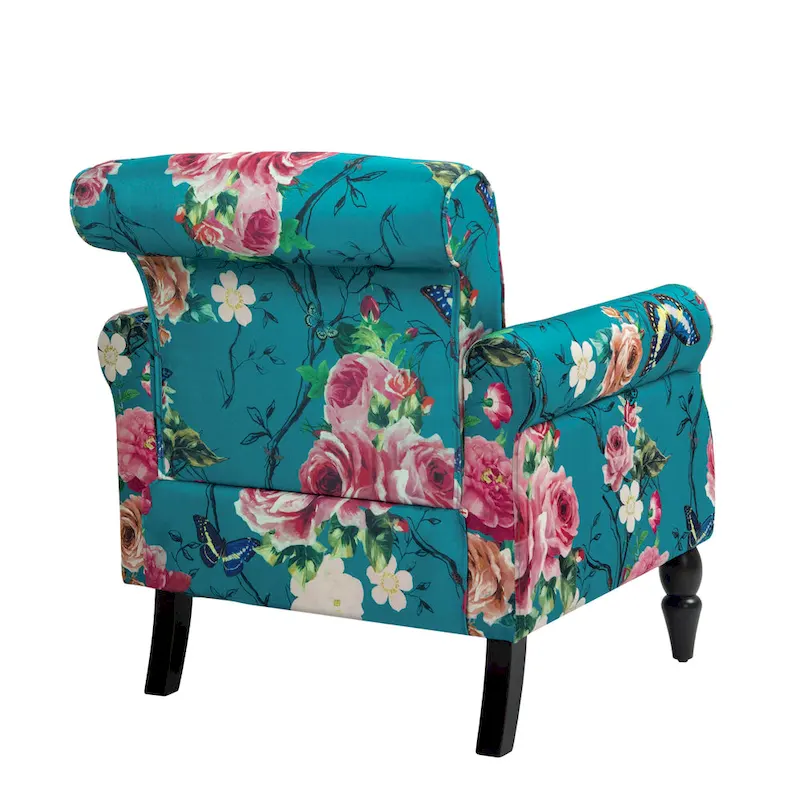 Living Room Armchair with Nailhead Trim - 29.9W x 29.9H x 32.9D