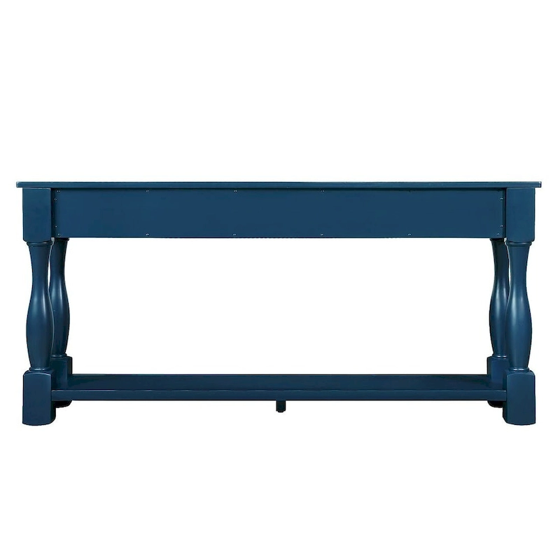 63 Solid Wood Console Table with 3 Drawers and 1 Bottom Shel
