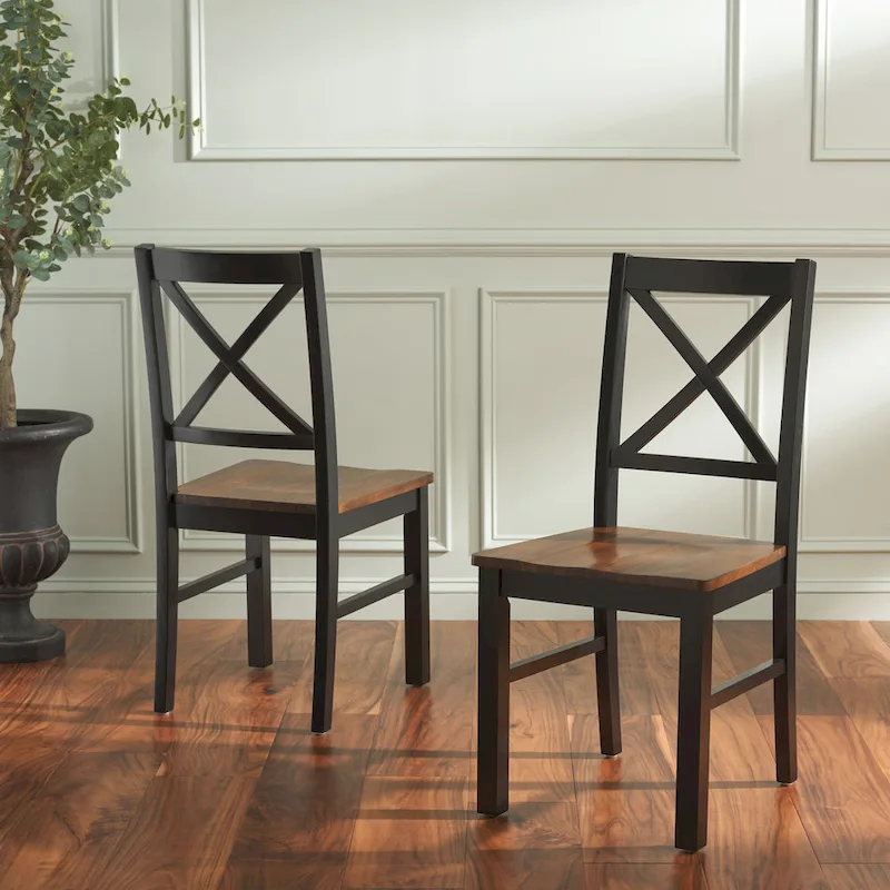 SAFAVIEH Concetta White/Natural Dining Chair - 17.5 W x 19.5 L x 37 H - 18W x 20D x 37H