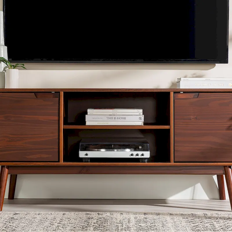 Middlebrook 58-inch Mid-Century Solid Wood TV Stand