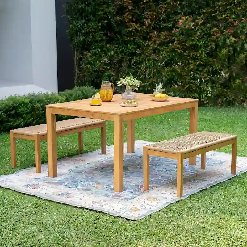Cambridge Casual Paxton 3-piece Teak Outdoor Dining Set