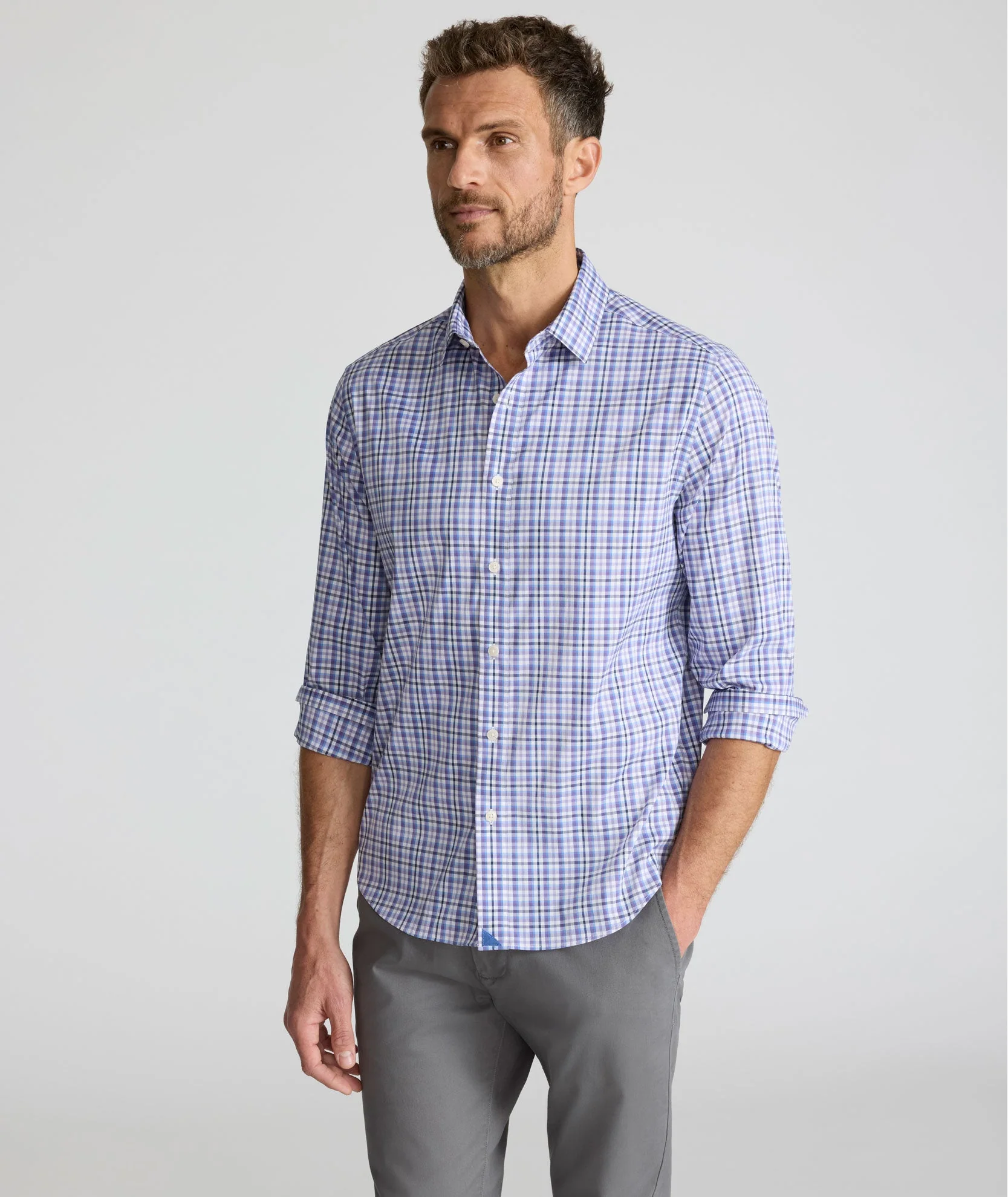 Cotton-Nylon Cooling Shirt (Purple)