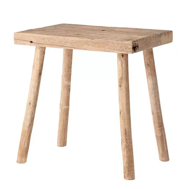 Storied Home Long Reclaimed Wood Accent Table Natural