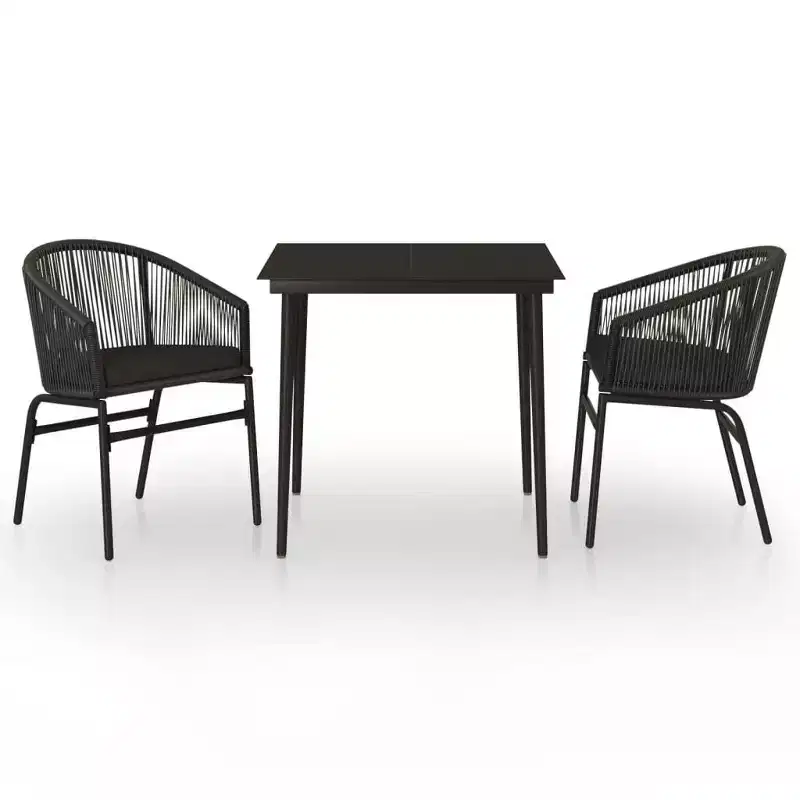 vidaXL Patio Dining Set Outdoor Garden Seat 3/5/7/Multi Colors/Sizes