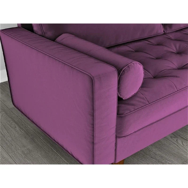 Velvet Mid-century Style Sofa