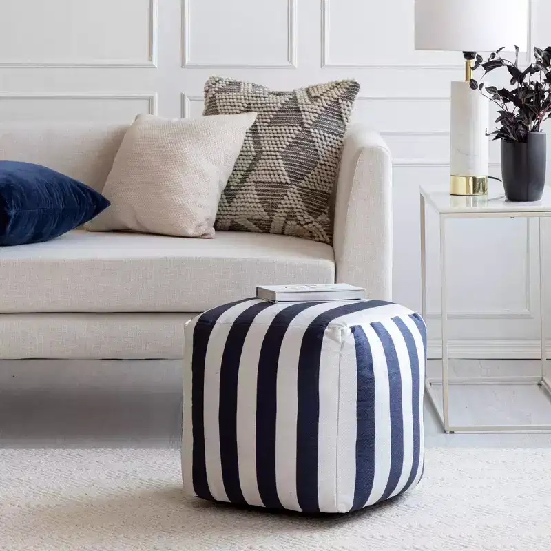 Cape May Indoor/Outdoor Pouf - Anji Mountain