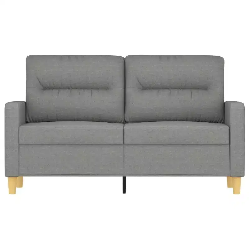 vidaXL 2-seater Sofa Dark Grey Fabric (100% polyester), metal, plywood