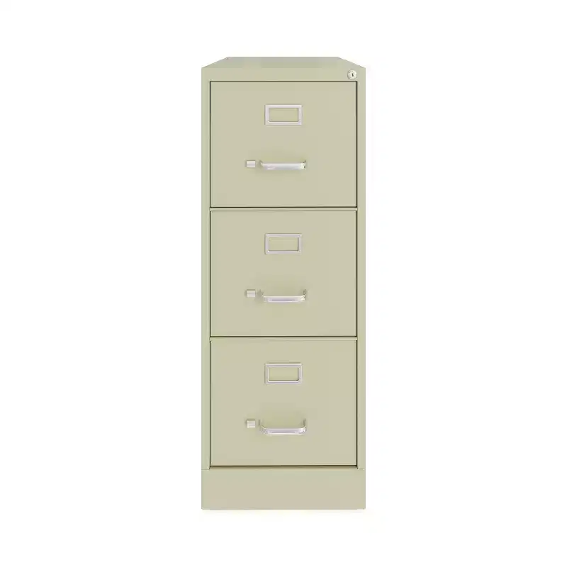 Alera Three-Drawer Economy Vertical File, Letter-Size File Drawers, 15 x 22 x 40.19, Putty