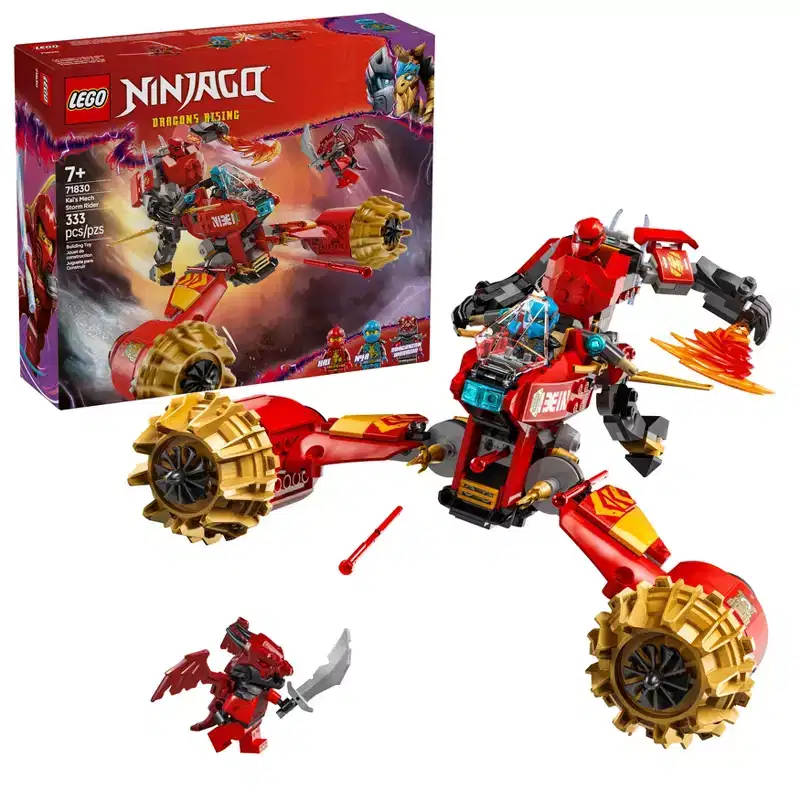 LEGO NINJAGO Kai's Mech Storm Rider Action Figure Building Toy 71830