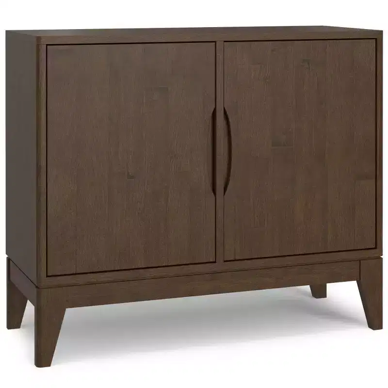 WyndenHall Pearson 2 Door Sideboard Buffet / Storage Cabinet Walnut Brown